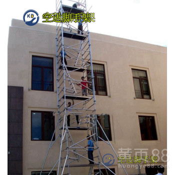 深圳龍華附近租鋁合金腳手架廠,空達鋁合金快裝腳手架登高直爬梯
